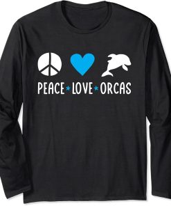 Funny Orca Lover Graphic for Women Men Kids Whale Long Sleeve T-Shirt