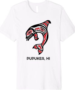 Pupukea HI Native Aboriginal Orca Killer Whales Premium T-Shirt