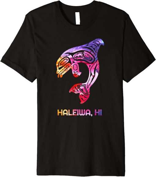 Tribal Haleiwa Orca Killer Whale Indigenous Native Premium T-Shirt