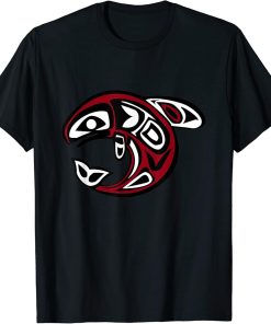 Killer Whale Orca Pacific NW Native American Indian Fish T-Shirt