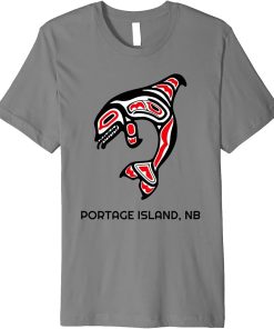 Portage Island NB Native Indigenous Orca Killer Whales Premium T-Shirt