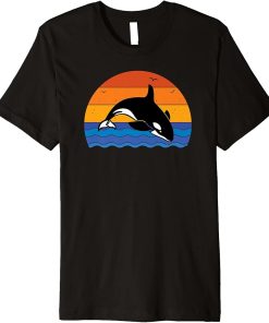 Vintage Orca Graphic - For Whale Watchers Premium T-Shirt