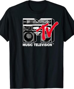 Logo Red Boombox Graphic T-Shirt