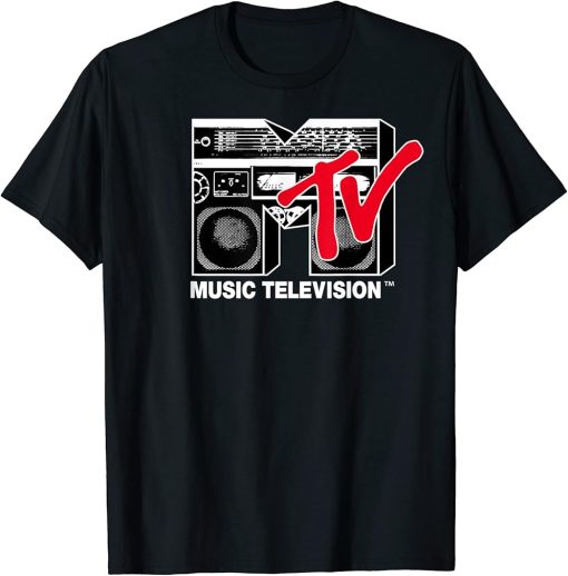 Logo Red Boombox Graphic T-Shirt