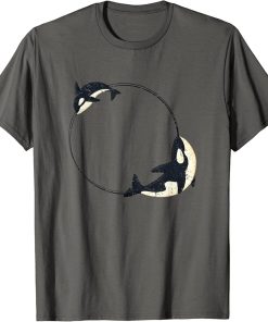 Cool Orcas Whale Sea Animal Cute Orca Lover T-Shirt