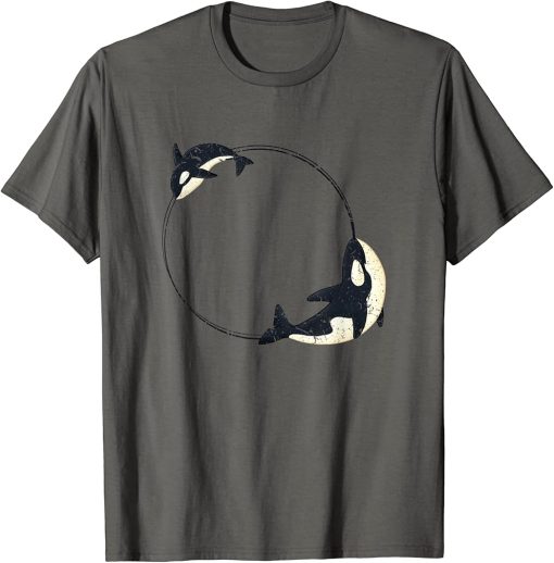 Cool Orcas Whale Sea Animal Cute Orca Lover T-Shirt